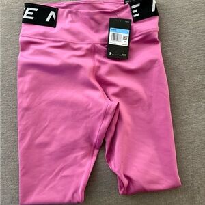 Nike pink leggings NWT